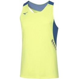 Mizuno Canotta Premium JPN Singlet Giallo Fluo/Royal